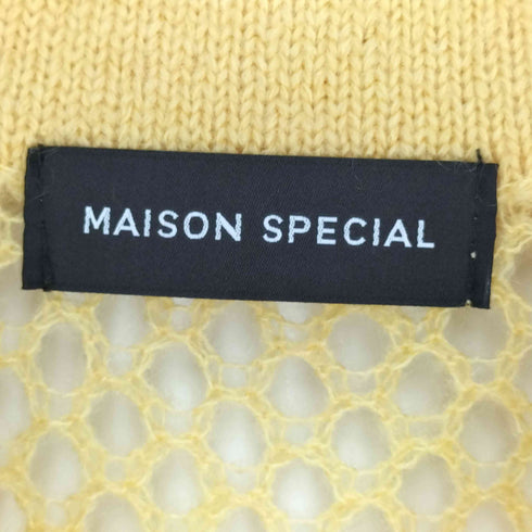 メゾンスペシャル MAISON SPECIAL 25AW Tulle Shirt Layered Polo Knit Cardigan レディース FREE