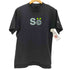 ステューシー Stussy 00s 紺タグ 袖ロゴ フロントプリント 半袖Tシャツ メンズ import:M