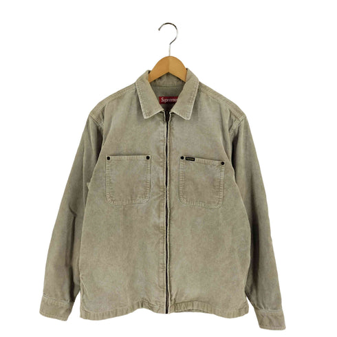 シュプリーム Supreme 24SS Washed Corduroy zip Up shirt ウォッシュ加工 コーデュロイ フルジップ シャツ メンズ import:S