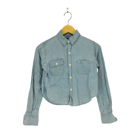 ラルフローレン RALPH LAUREN クロップドデニムシャツ レディース 7