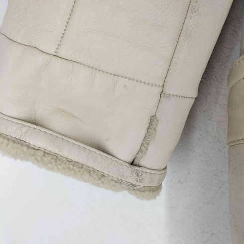 BONZ lambskin ラムスキンフーデットパイルコート レディース import:S