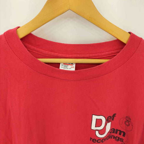アンビル Anvil 90s USA製 DEF JAM RECORDINGS クラシックロゴプリント クルーネックロンT メンズ 2X