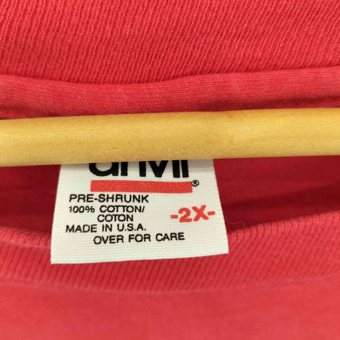 アンビル Anvil 90s USA製 DEF JAM RECORDINGS クラシックロゴプリント クルーネックロンT メンズ 2X