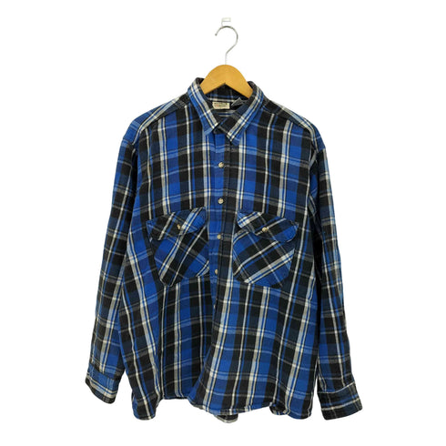 ファイブブラザー FIVE BROTHER 90s USA製 ヘビー チェック フランネルシャツ メンズ 2XL