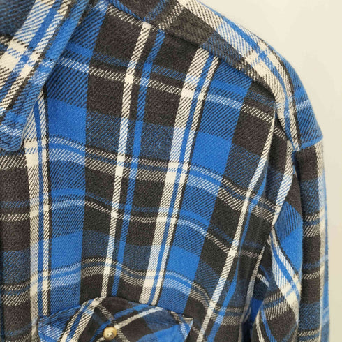 ファイブブラザー FIVE BROTHER 90s USA製 ヘビー チェック フランネルシャツ メンズ 2XL