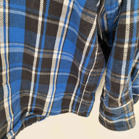 ファイブブラザー FIVE BROTHER 90s USA製 ヘビー チェック フランネルシャツ メンズ 2XL