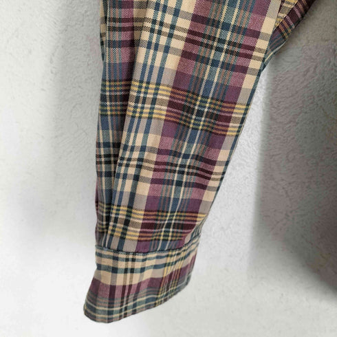 ラルフローレン RALPH LAUREN チェック柄 ボタンダウンシャツ メンズ import:L