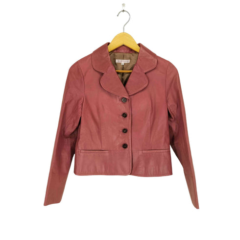 ALMAenROSE Lamb leather デザインカラー 4Bテーラードジャケット レディース 38