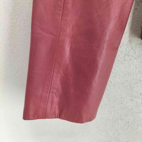 ALMAenROSE Lamb leather デザインカラー 4Bテーラードジャケット レディース 38