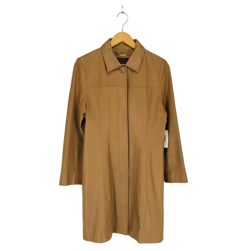 Redingote レディンゴート LAMB LEATHER 比翼レザーコート レディース JPN:9号