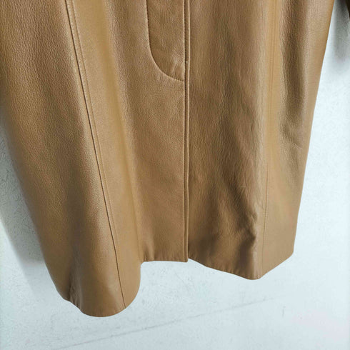 Redingote レディンゴート LAMB LEATHER 比翼レザーコート レディース JPN:9号
