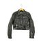 ディーゼル DIESEL G-MAGNOLIA 光沢コーティング ボイルドウールブレンド クロップドジャケット レディース XS