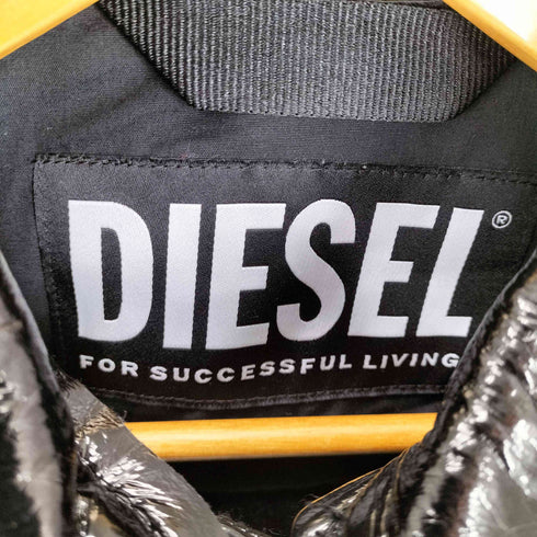 ディーゼル DIESEL G-MAGNOLIA 光沢コーティング ボイルドウールブレンド クロップドジャケット レディース XS