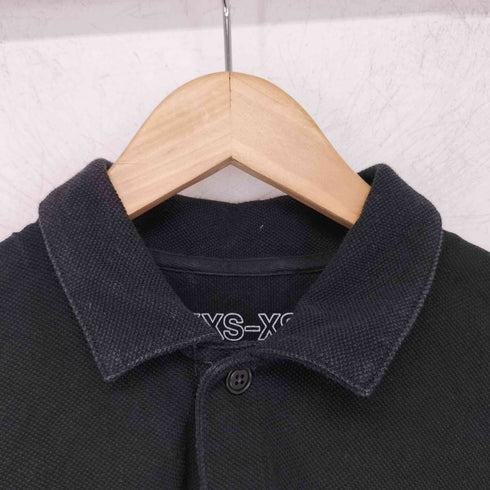 ムジラボ MUJI labo 涼感洗いざらしサッカー織り半袖布帛ポロシャツ メンズ XXS-XS