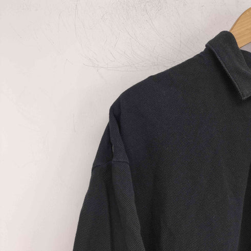 ムジラボ MUJI labo 涼感洗いざらしサッカー織り半袖布帛ポロシャツ メンズ XXS-XS