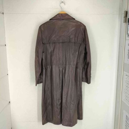 GEORGE TOWN Cow Leather 比翼レザーロングコート メンズ JPN:L