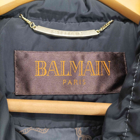 バルマンパリ BALMAIN PARIS ワイドカラーキルティングダウンジャケット レディース JPN:L