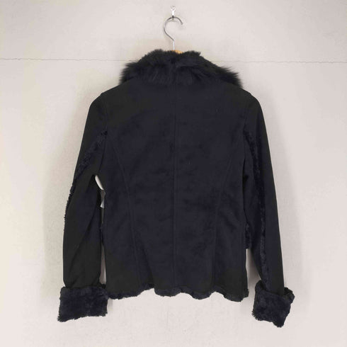 コムサデモード COMME CA DU MODE Real Fur スウェードタッチジャケット レディース