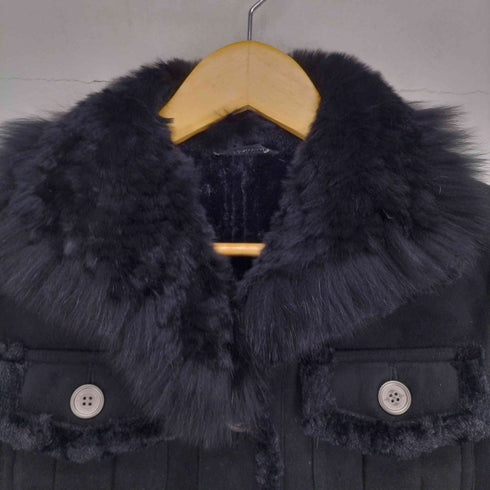 コムサデモード COMME CA DU MODE Real Fur スウェードタッチジャケット レディース