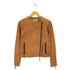 トラサルディ TRUSSARDI TRU TRUSSARDI ノーカラーレザーライダースジャケット レディース JPN:40