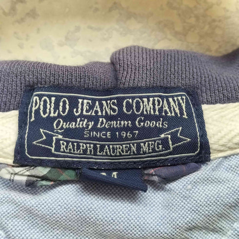 ポロジーンズカンパニーラルフローレン POLO JEANS COMPANY RALPH LAUREN 星条旗パッチ Vガゼットプルオーバーパーカー メンズ M
