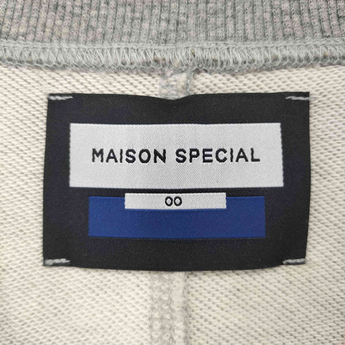 メゾンスペシャル MAISON SPECIAL ヘビーウェイトスウェットプライムオーバーサイドジッププルオーバー メンズ JPN:0