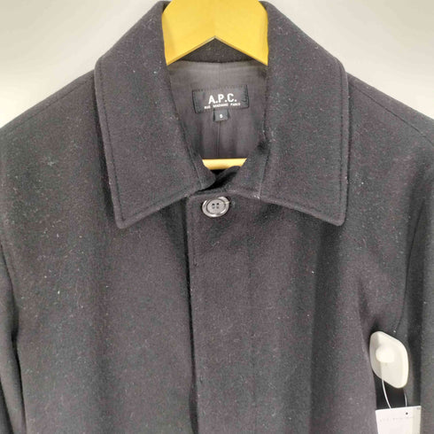 アーペーセー A.P.C. 00S ウクライナ製 メルトンウール ステンカラー ショートコート メンズ import:S