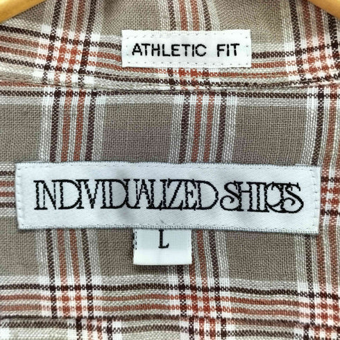 インディヴィジュアライズドシャツ individualized shirts ATHLETIC FIT オープンカラー L/S シャツ メンズ L