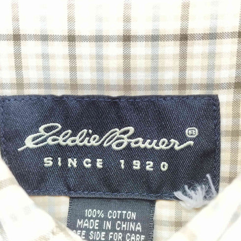 エディーバウアー Eddie Bauer L/S ボタンダウンシャツ メンズ L