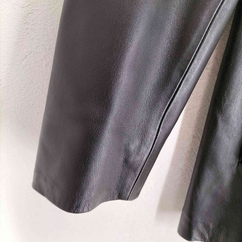 mia coma lamb leather イタリアンラムレザーステンカラーコート レディース 13