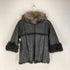 GARB kalganlamb silverfox シルバーフォックス カルガンラムレザー七分袖ダブルジップジャケット レディース 1