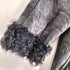 GARB kalganlamb silverfox シルバーフォックス カルガンラムレザー七分袖ダブルジップジャケット レディース 1