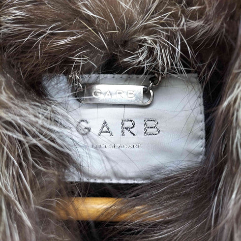 GARB kalganlamb silverfox シルバーフォックス カルガンラムレザー七分袖ダブルジップジャケット レディース 1