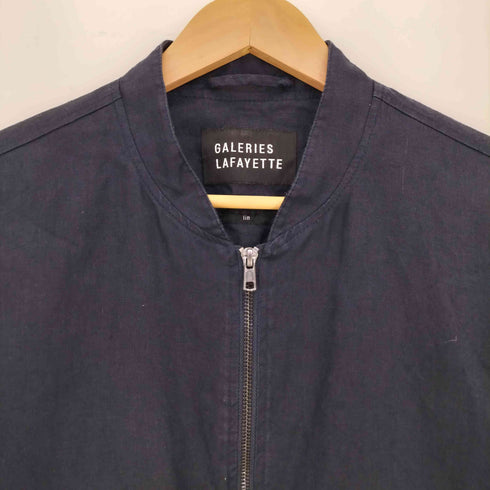 GALERIES LAFAYETTE リネン100 ジップアップブルゾン メンズ
