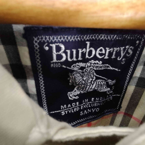 バーバリーズ BURBERRYS 90S 英国製 STYLED EXCLUSIVELY FOR SANYO 裏地ノバチェック バルマカーン ステンカラー コート メンズ