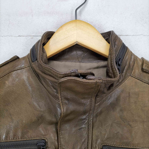 ラトルトラップ RATTLE TRAP lamb leather ブラッシュ加工ラムレザーシングルライダースジャケット メンズ 03