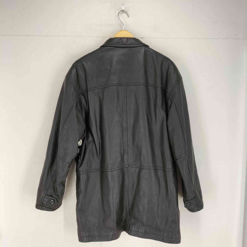 MANPHOTO caw leather カウレザーカーコート メンズ L