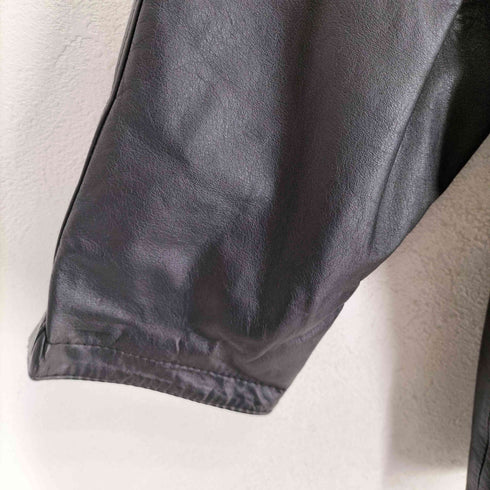 JECKER'S caw leather カウレザーカーコート メンズ L