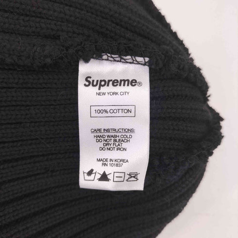 シュプリーム Supreme 18SS Overdyed Ribbed Small Box Logo Beanie メンズ