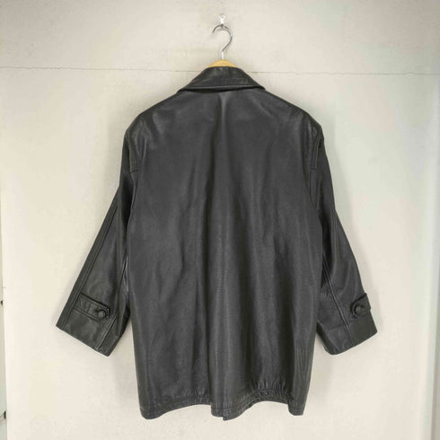 caw leather カウレザーカーコート シボ革 メンズ L