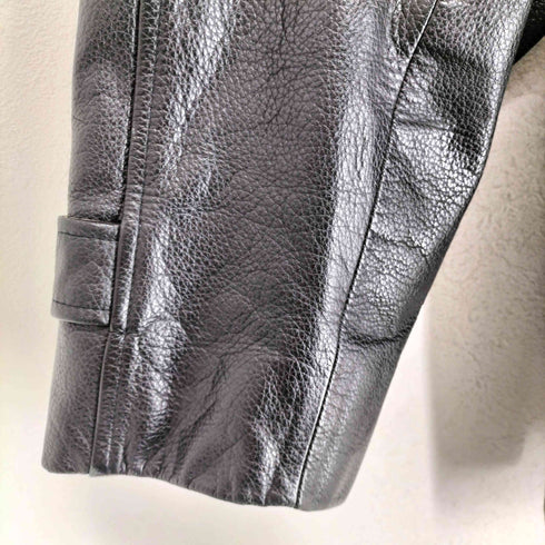 caw leather カウレザーカーコート シボ革 メンズ L