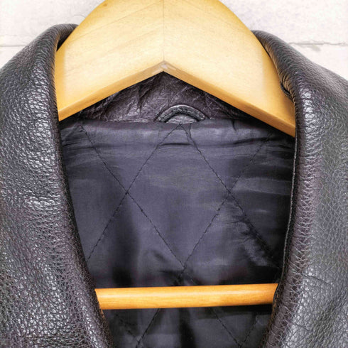 caw leather カウレザーカーコート シボ革 メンズ L