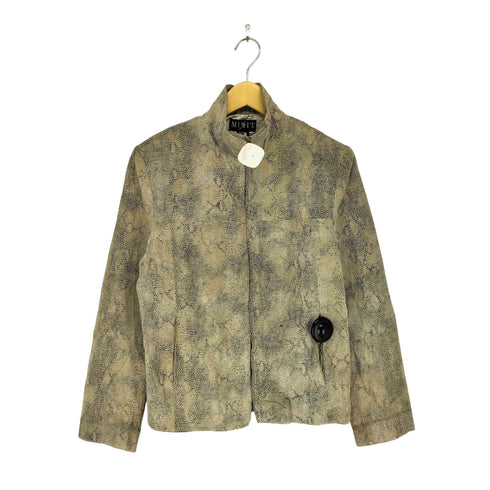 MIXIT Genuine Leather パイソン柄 シングルレザージャケット Y2K メンズ M