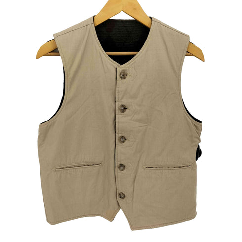 エンジニアードガーメンツ Engineered Garments 旧タグ 裏地 アーガイル ブランケット リップストップ ベスト メンズ JPN:XS