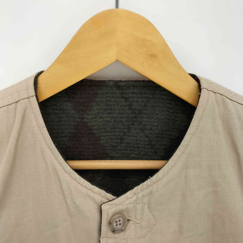 エンジニアードガーメンツ Engineered Garments 旧タグ 裏地 アーガイル ブランケット リップストップ ベスト メンズ JPN:XS