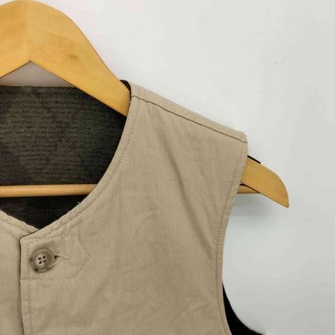 エンジニアードガーメンツ Engineered Garments 旧タグ 裏地 アーガイル ブランケット リップストップ ベスト メンズ JPN:XS