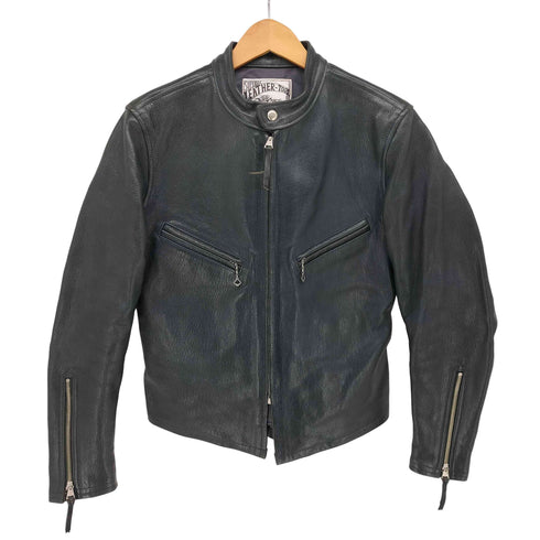 BOOTLEGGERS REUNION SUPERIOR LEATHER TOGS J100 RACING MASTER シングル ライダース ゴートレザー ジャケット メンズ 36