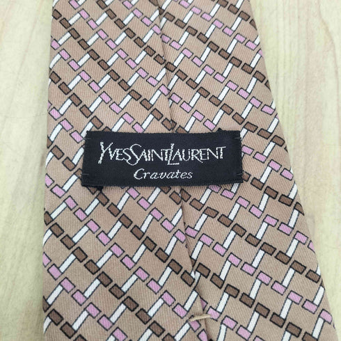 イヴサンローラン Yves Saint Laurent 総柄ネクタイ メンズ
