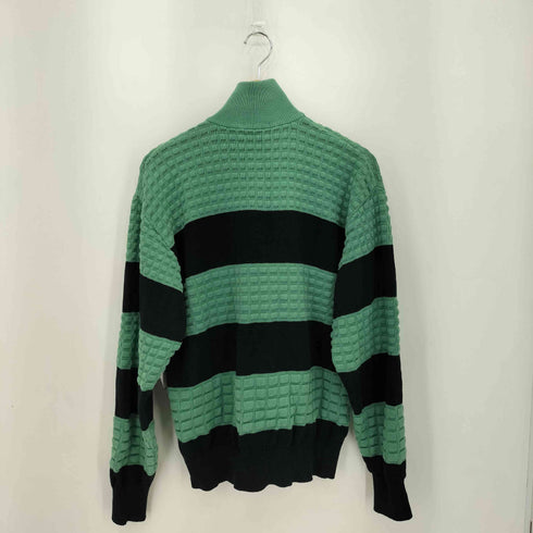 ミスタージュンコ Mr.JUNKO ツートンカラー ハーフジップ ワッフルニット メンズ L