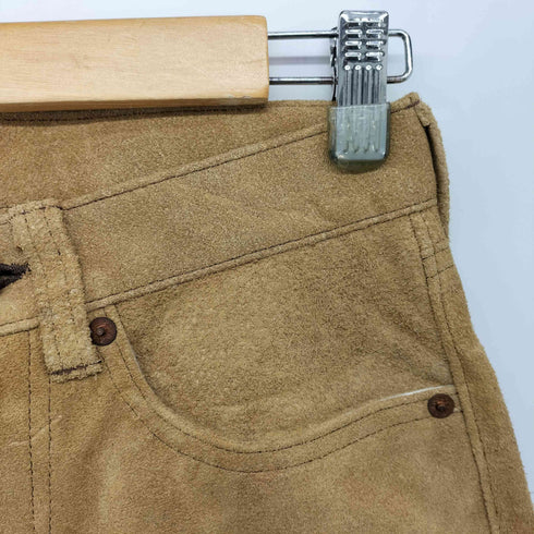 フリーホイーラーズ FREE WHEELERS BOOTLEGGERS REUNION 601 スエード レザー ジップフライ パンツ メンズ W29 L32